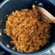 The coconut jam is cooked. Set aside.