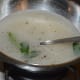 Step three: Add salt, curry leaves, and enough water. This soup should be watery. Bring the mix to a nice boil. Turn off the heat.