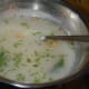 Garlicky lemon and rice soup