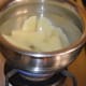 Step two: Rinse the wedges in water. Immerse them in fresh water added with some salt. Bring it to boil.