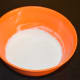 Step three: Make a thin batter with rice flour, all-purpose flour, and a very little salt.