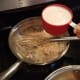 Next add your milk and stir again.
