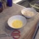 Step Nine: Coat and bread your chicken breasts and then bake for an hour