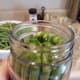 Then cut them down so they are only as high as the neck of the jar.