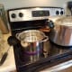 Of course there's the pressure canner and a large pot of water to boil, and a couple towels to set everything on.