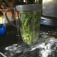 Process the cilantro, dill, scallions, and garlic.