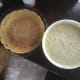 Pour the mixture into the prepared pie pan.