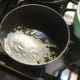 Add the flour mixture bit by bit.
