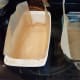 Line two loaf pans with parchment paper.