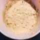 The batter will be a little sticky, but not too liquidy.