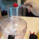 Put on cover and get the food processor started. Add your salt.
