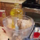 If it's sticky, turn the processor back on and add a pinch of flour or so.