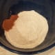 Then the cinnamon and nutmeg.