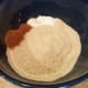 Then the baking powder, baking soda, and salt.