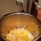 And I dumped the pineapple chunks on top of the chicken in the Instant Pot.