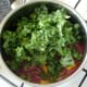 kale is added to pasta sauce