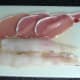 Back bacon rashers and whiting fillets