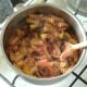 Pasta is carefully stir folded through sauce