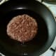 Gently frying ostrich burger