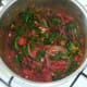 Curried kale is ready to serve