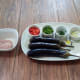 ingredients in making eggplant omelette