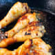 Cook the chicken until it gets slightly scorched.