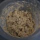After the mushrooms and bread crumbs have been added