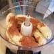 Then came my pie filling. I poured all of my ingredients into the bowl of my food processor and mixed until creamy.