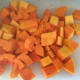 Cut the slices into small cubes