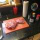 lamb laid out on the counter