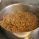 Cooked ground turkey and taco seasonings