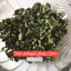 Dried moringa leaves.