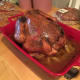 My first Thanksgiving turkey. I went a little overboard on the butter; I think I used three sticks. I have since learned that two is plenty sufficient. The drippings did make for some fantastic gravy, though.