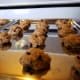 Spoon cookie dough into baking sheets.