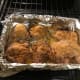 Pork chops are cooked.