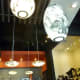 Paper-shaded lighting fixtures