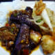 The photo above shows our plate with some of everything ordered