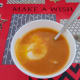 Pumpkin soup with a poached egg