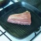 Griddling tuna fillet