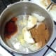 Onion, garlic, ginger and spices ready to be sauteed