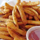 French fries in take-home container. Don’t they look good!