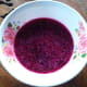 Red dragon fruit pudding