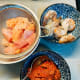 The tom yum paste, chicken, and shrimp.
