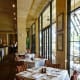 Tables near front window in main dining room