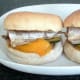 Sardine and roasted vegetable toasted rolls ready to serve