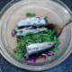 Sardines are added to watercress salad