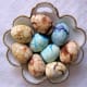 Tea Eggs can be made in many colors, depending on the tea used.