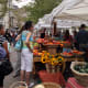 Checking out the offerings at a local Farmers Market