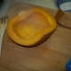 After it has baked and the pumpkin is tender, remove from oven.