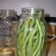 A properly filled jar of French filet beans.